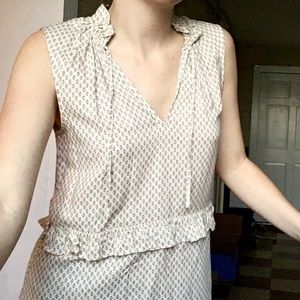 Ruffled Printed Dress